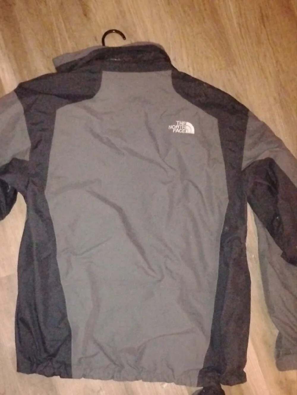 The North Face Men’s Gray and Black Raincoat